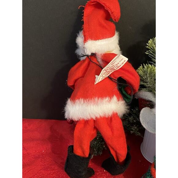 Vintage Annalee Christmas Doll Lot Mr & Mrs Claus & Mouse -‎ 1963/1965  Poseable - Picture 3 of 13